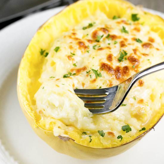 Spaghetti Squash Alfredo