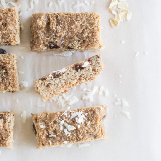 Almond and Coconut Oat Bars