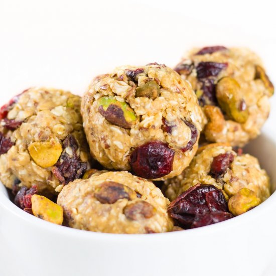 Cranberry Pistachio Energy Bites