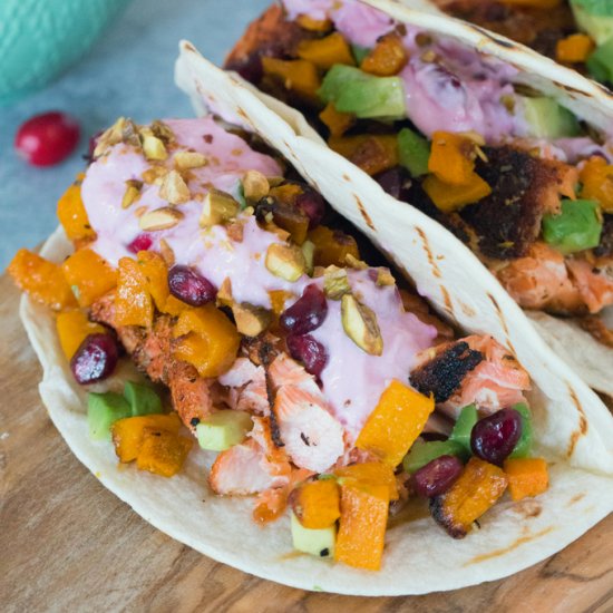 Winter Salmon Tacos