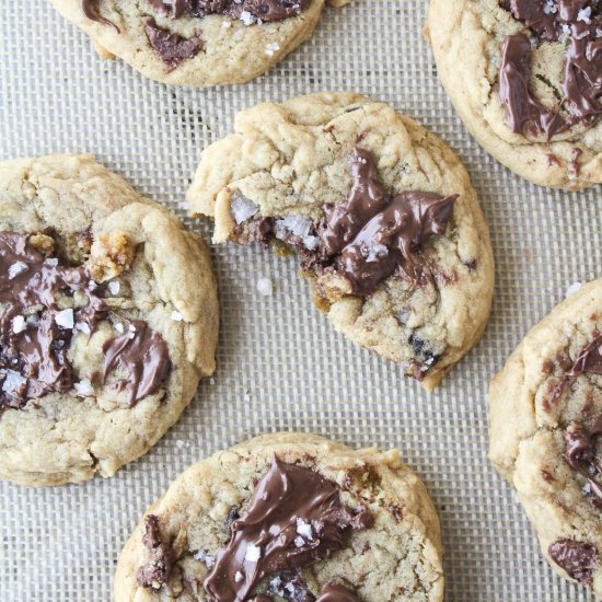 Nutella Sea Salt Cookies