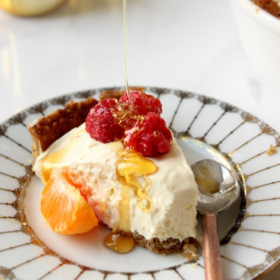 Orange Stevia Cheesecake Pie (GF)