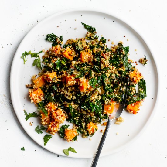 One-Pot Sweet Potato Quinoa Skillet