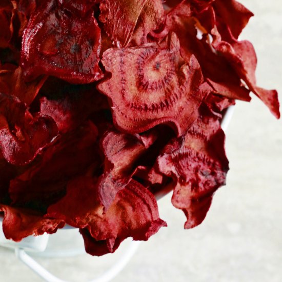 Baked Beet Chips