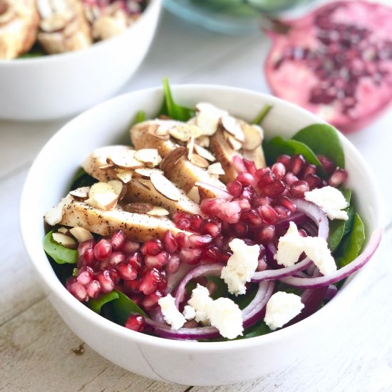 Spinach Pomegranate Salad