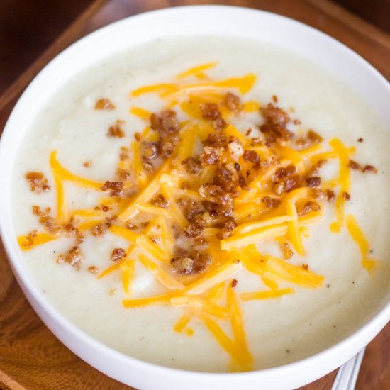 Skinny Baked Potato Soup