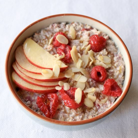 Almond & Raspberry Bircher Muesli