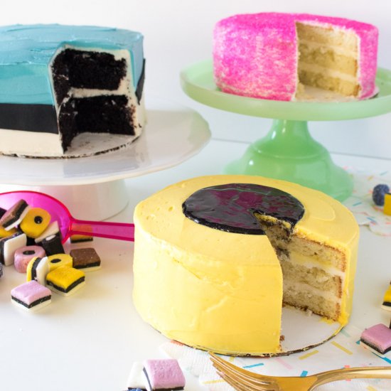 Licorice Allsorts Cakes