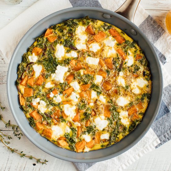 Sweet Potato and Kale Frittata