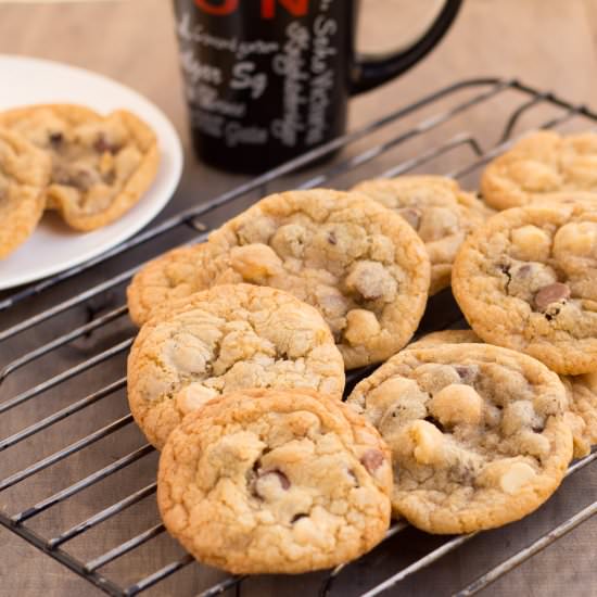 Triple Choc Chip Cookies