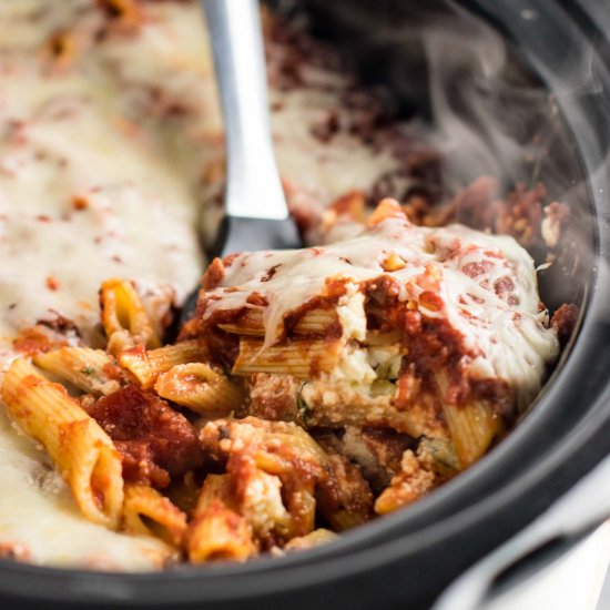 Easy Crockpot Baked Ziti