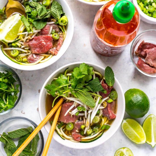 Instant Pot Zucchini Noodle Pho