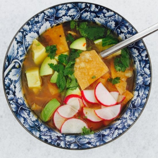 Tomatillo Tortilla Soup