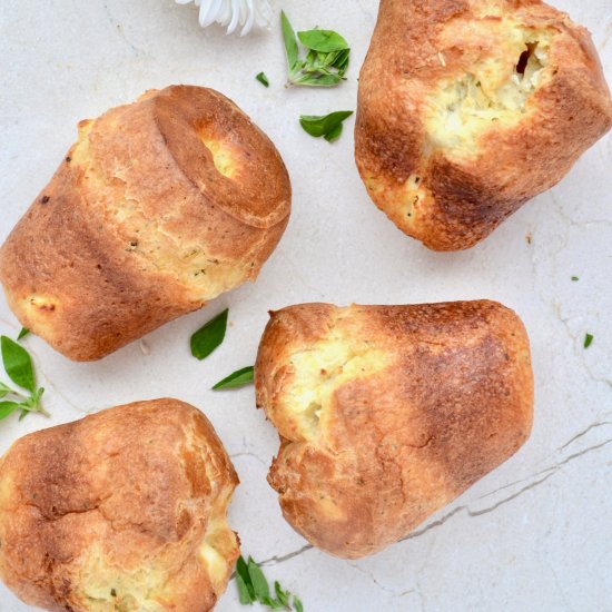 Goat Cheese and Herb Popovers