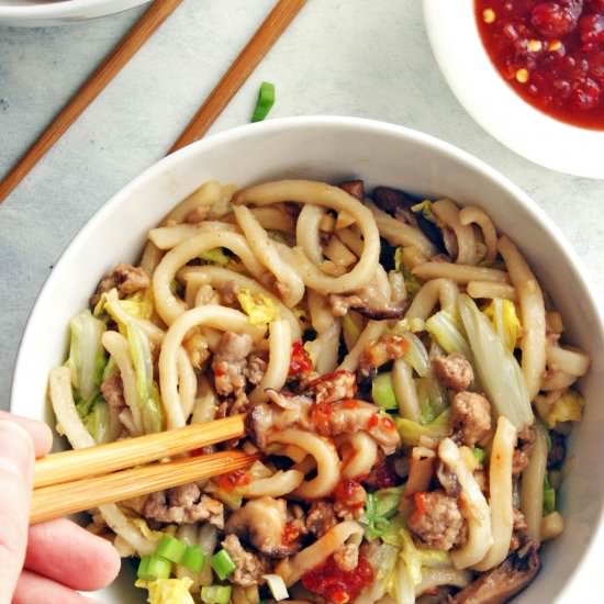 Easy Udon Noodle Stir Fry