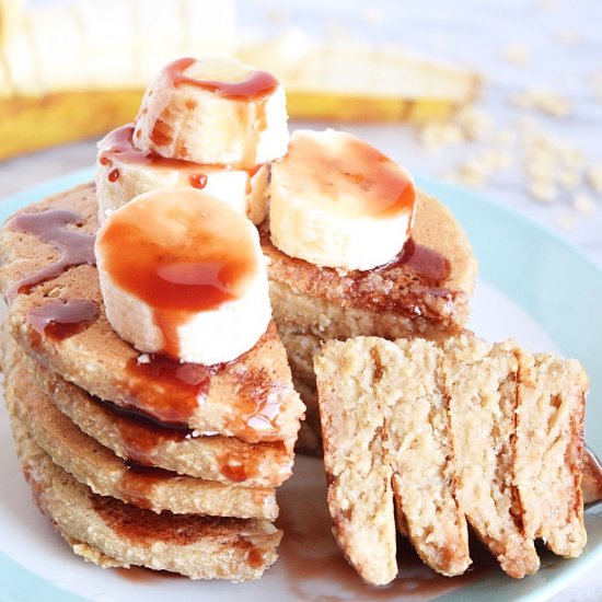 Vegan Banana Blender Pancakes