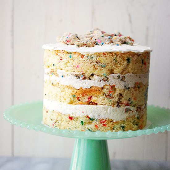 Momofuku confetti layered cake