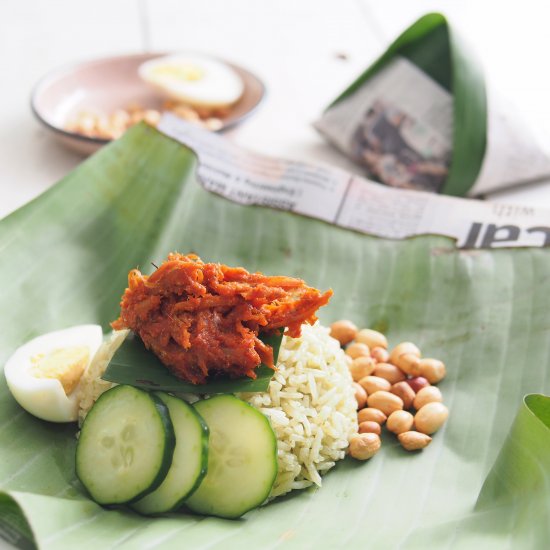 Nasi Lemak Bungkus