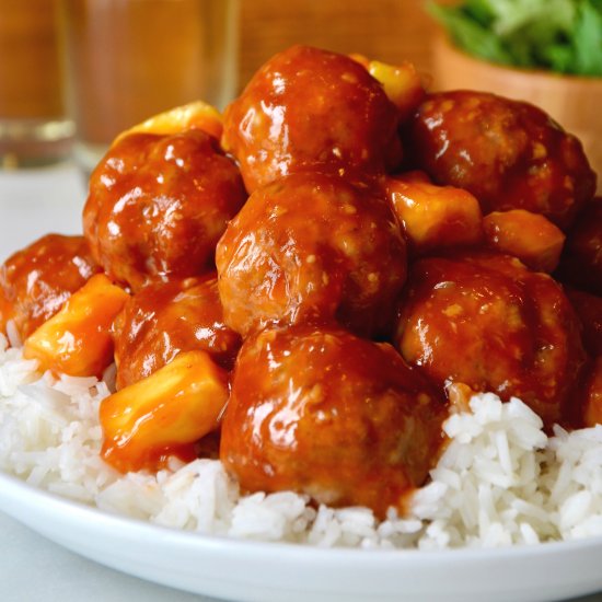 Baked Sweet and Sour Meatballs