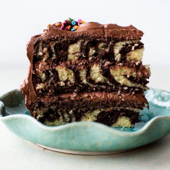 Zebra Layer Cake