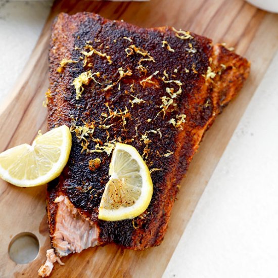 Sumac Spiced Blackened Salmon