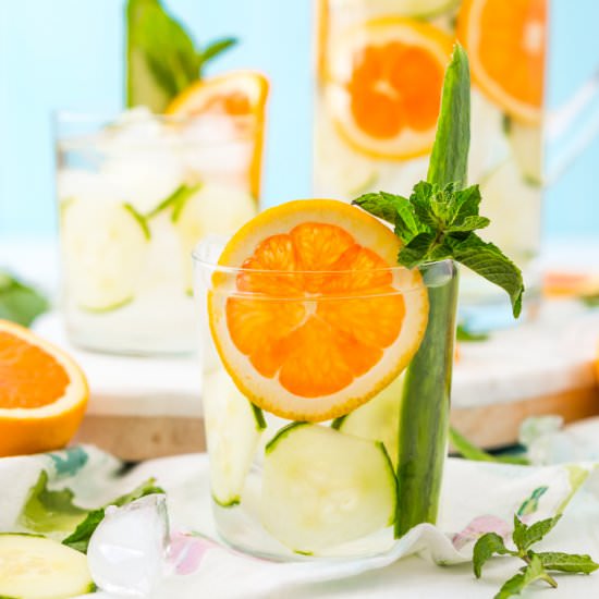 Mint Orange Cucumber Water