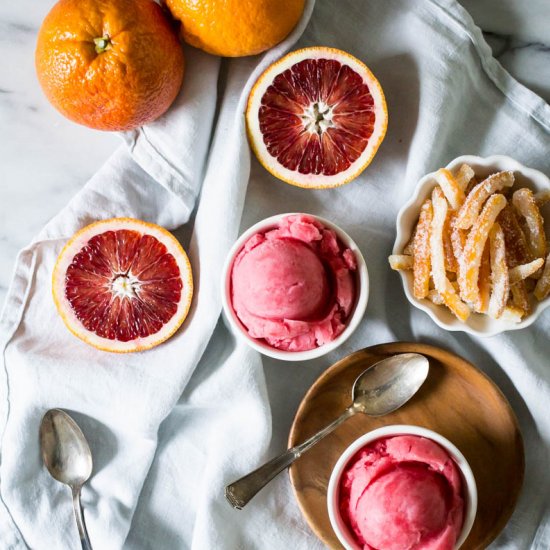 Blood Orange & Aperol Sorbet