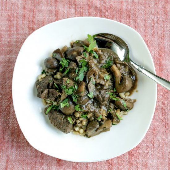 Venison Mushroom Stew