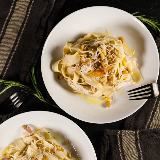 Roasted Chicken Tagliatelle