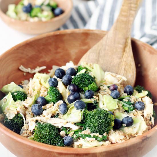 Warm Grains and Greens Salad