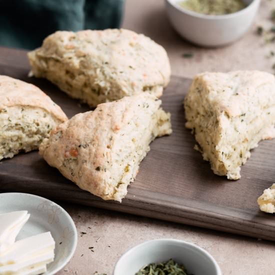 Mixed Herb and White Cheddar Scones