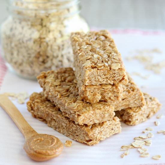 Peanut Butter Honey Granola Bars