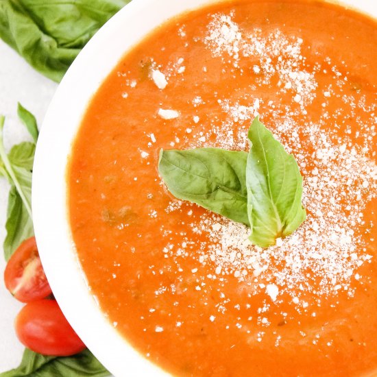 Roasted Tomato Basil Soup