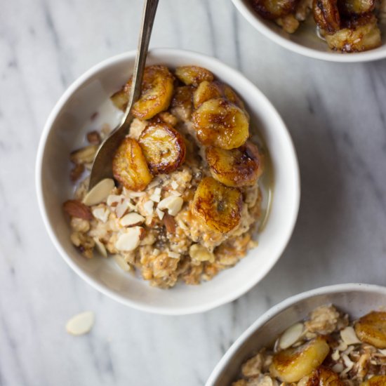 Caramelized Banana & PB Oatmeal