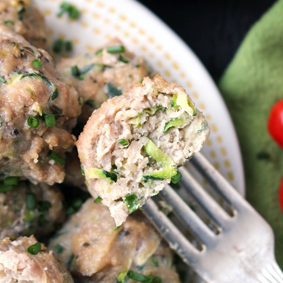 Whole30 Chicken Zucchini Meatballs