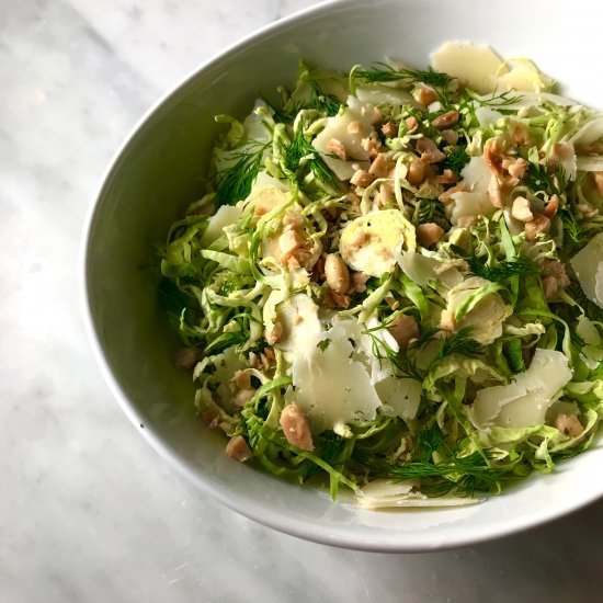 Shaved Brussels Sprouts Salad