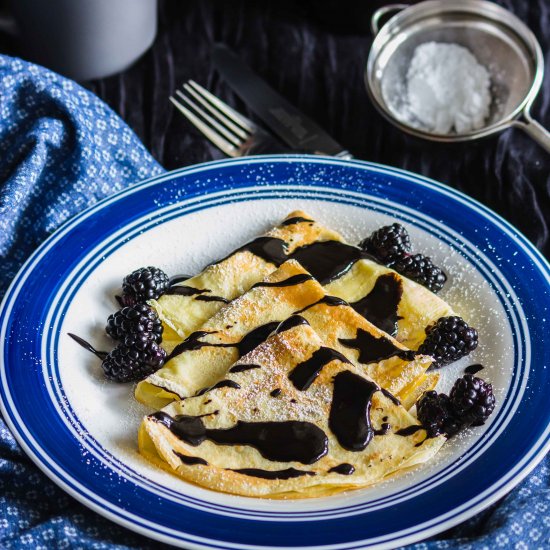 Crepes with Chocolate sauce