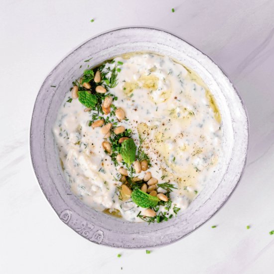 creamy herbed feta dip