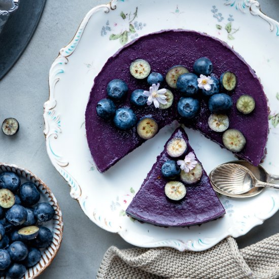 Blueberry smoothie cake