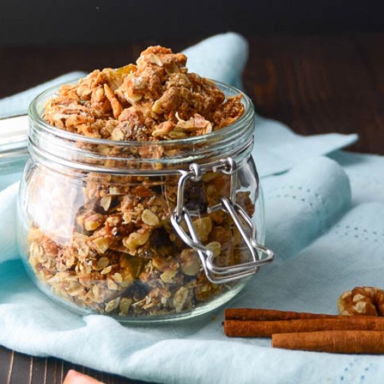 Apple Walnut Spice Granola