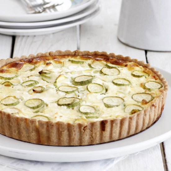 Zucchini and Ricotta Quiche