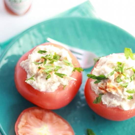 Mayo-Less Tuna Salad Tomato Cups