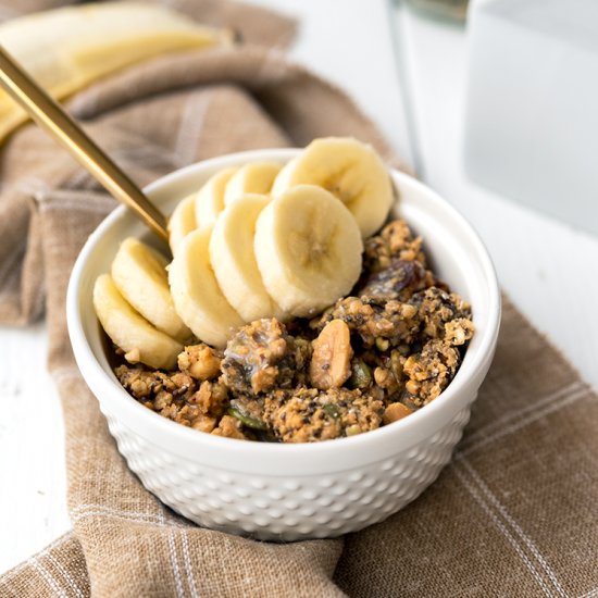 PB&J Buckwheat Granola