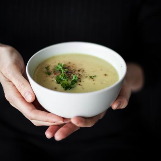 Leek Potato and White Bean Soup