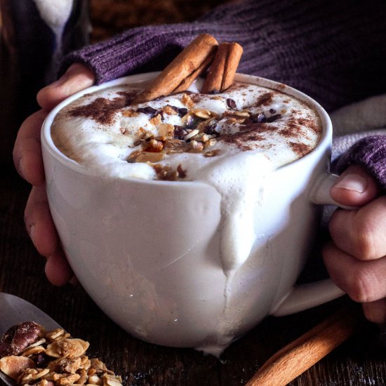 Oatmeal Lattes with Granola