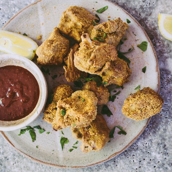 Crispy Vegan Cauliflower Wings