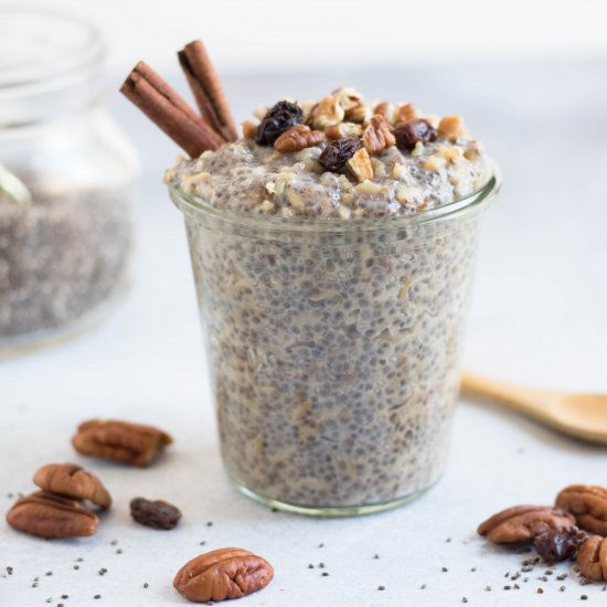 Maple Cinnamon Chia Rice Pudding