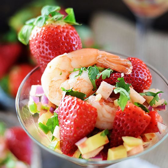 Strawberry Shrimp Ceviche