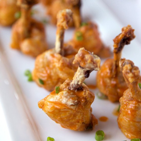 Baked Buffalo Chicken Lollipops