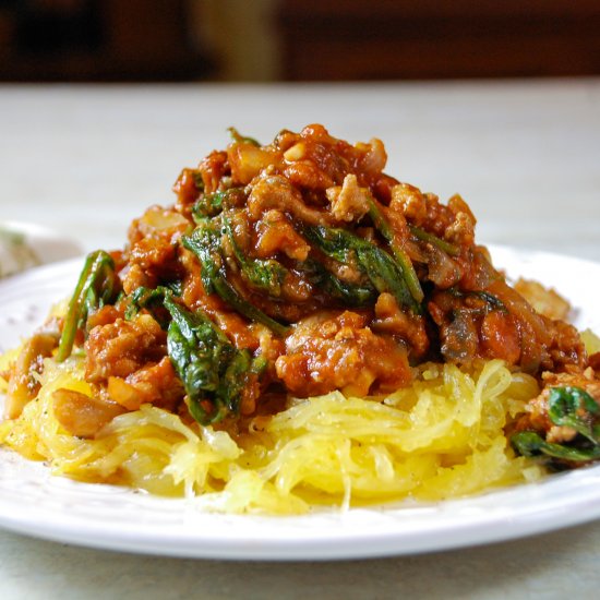 Turkey Bolognese & Spaghetti Squash